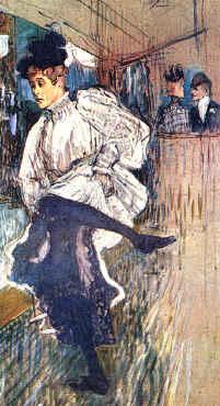  Henri  Toulouse-Lautrec Jane Avril Dancing Norge oil painting art